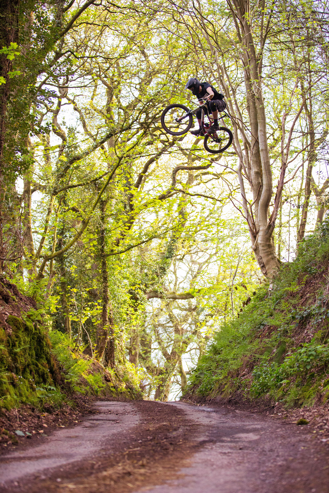Sickest shot from the day! Ben sending a huge road gap!