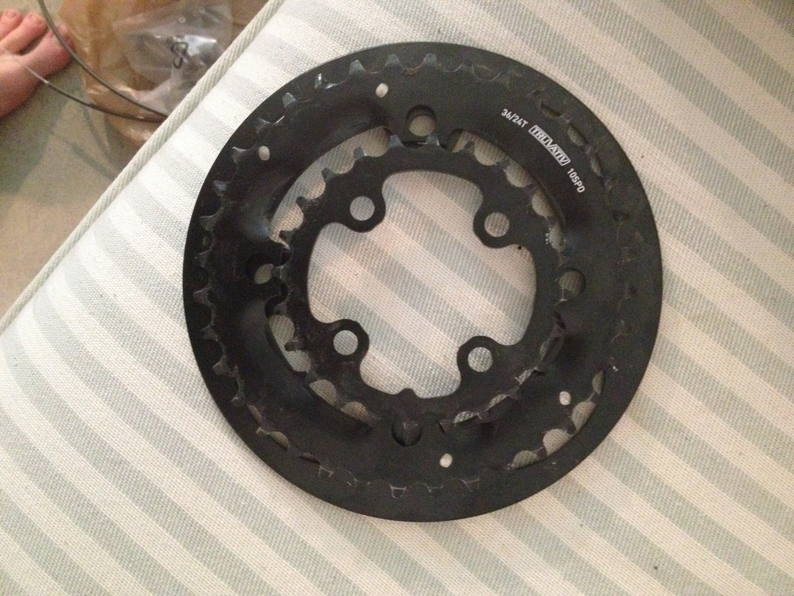 Truvative 36/24 Tooth 10 speed front chainrings with bashguard