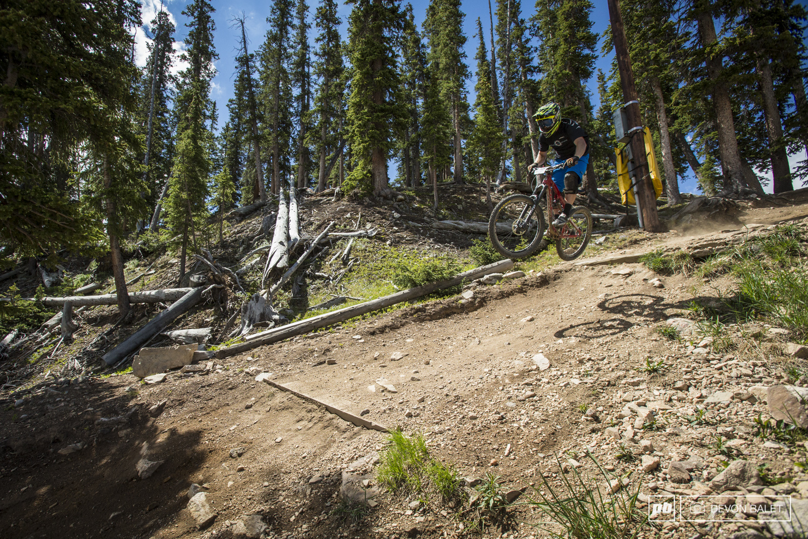 Trevor Martin of Telluride, Colorado finds the smooth line into the start of stage two.