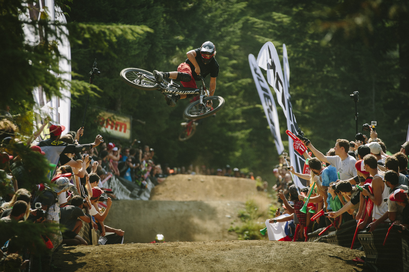 Matty Miles at the Official Whip off Worlds, Crankworx 2014, Whistler, British Columbia, Canada