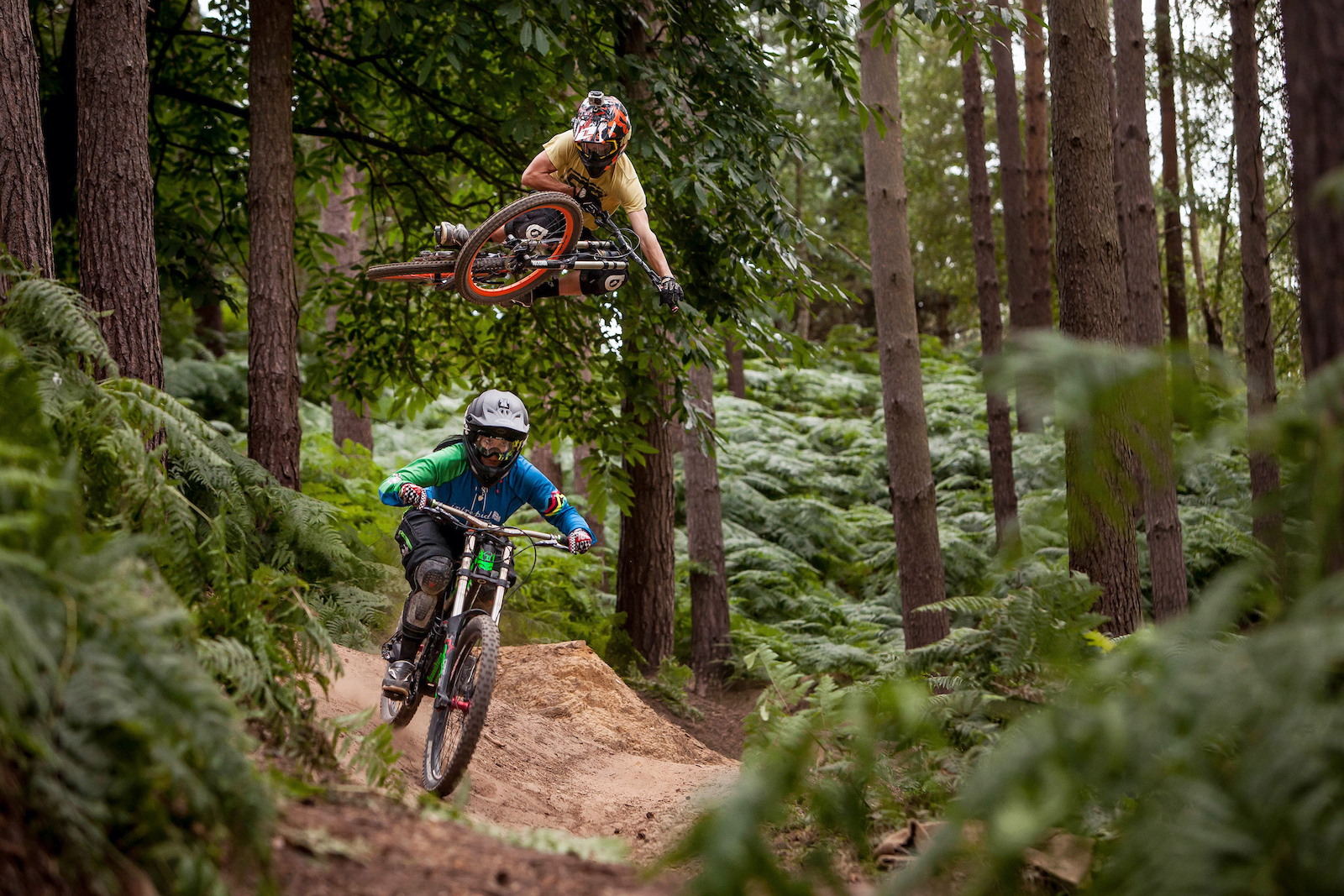 Sending it at Woburn Bike Park with the Missus, Suzanne Lacey - photo thanks to Gepard79!