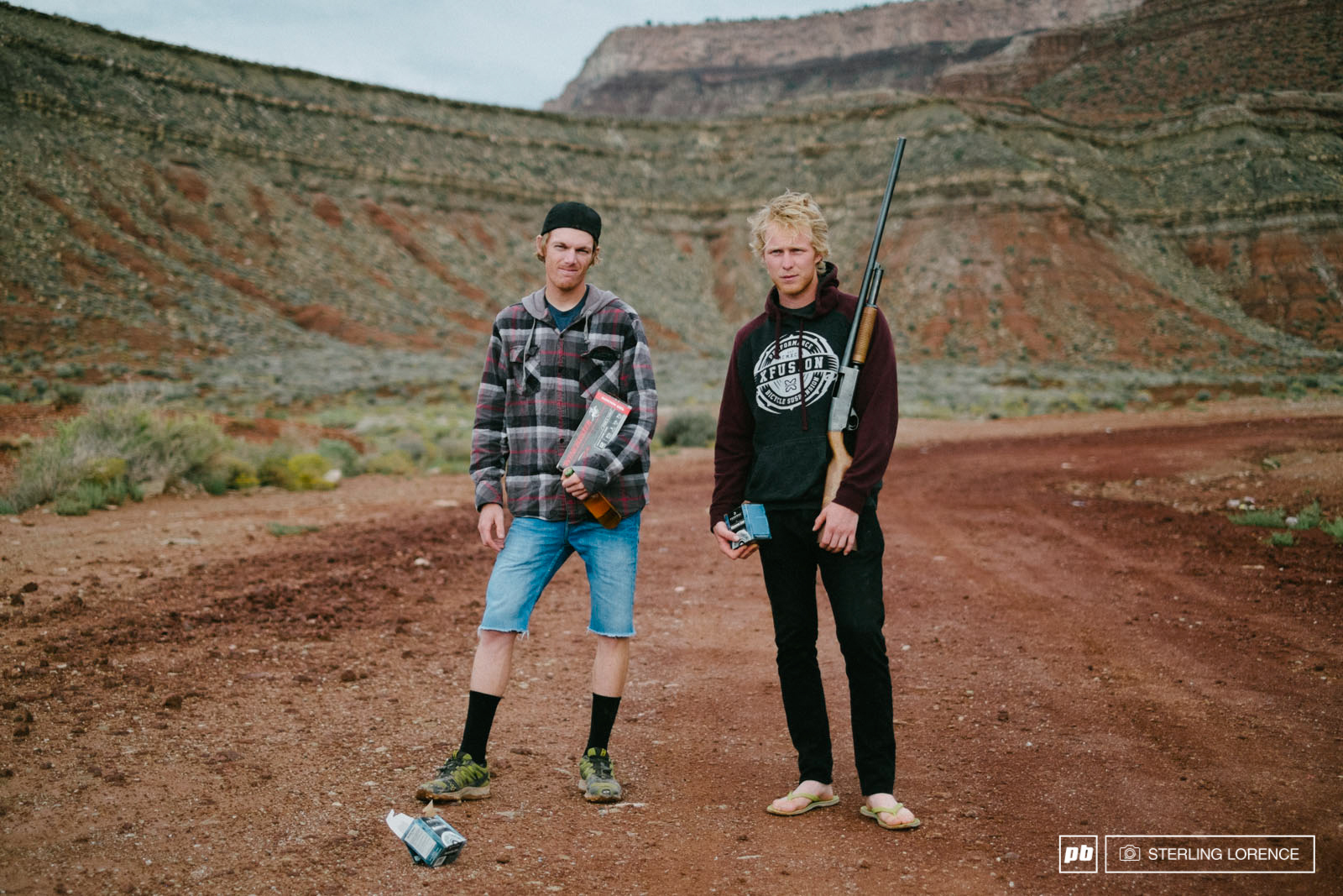 Bernard Kerr and Taylor being locals on the rain out day at RedBull Rampage 2014.