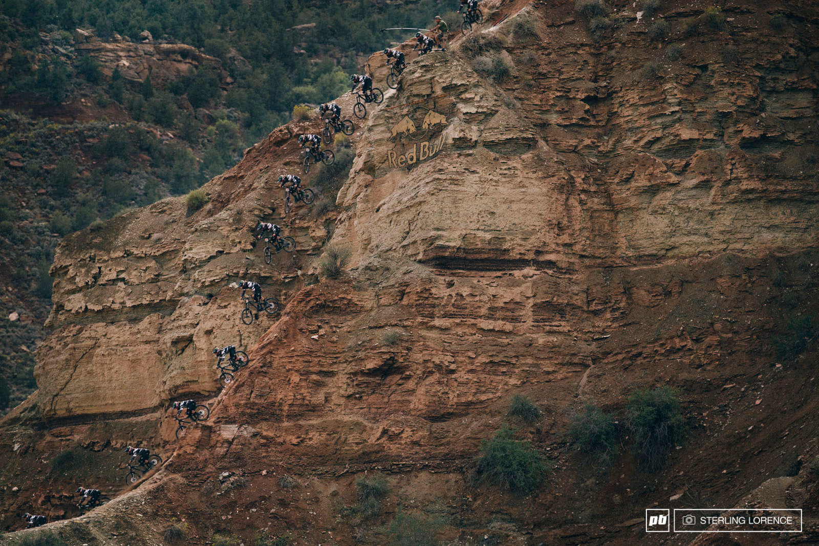 Graham Agassiz s huge cliff drop sequence at RedBull Rampage 2014.