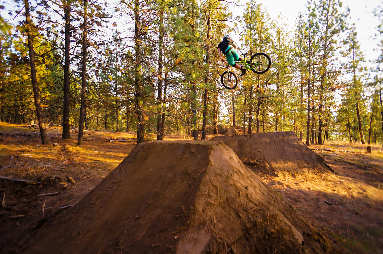 Caught some beauty evening light at the new jumps at Beacon Hill. 
Photo Credit: Kyle Miller
