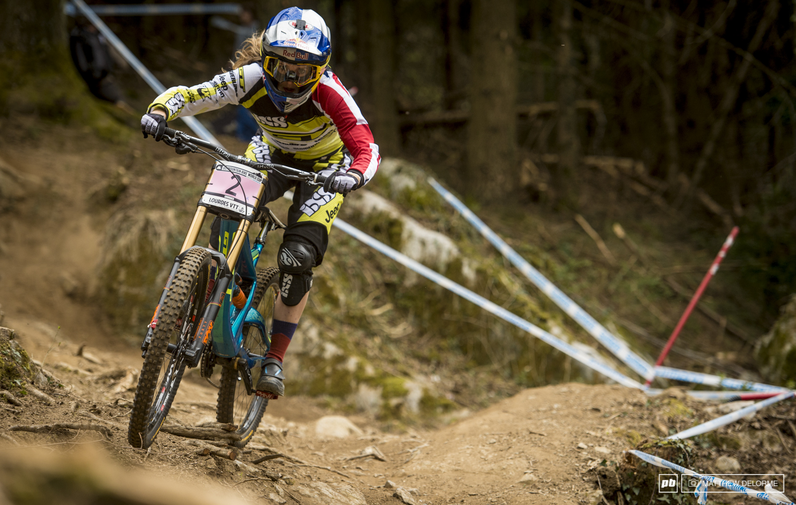 Rachel Atherton was second today, down six seconds on Hannah. Rest assured, second won't be good enough for her tomorrow.