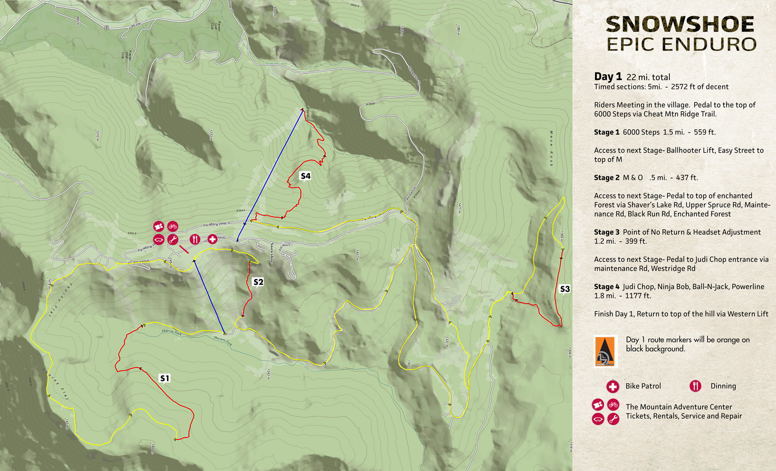 Snowshoe Epic Enduro Course Maps Pinkbike