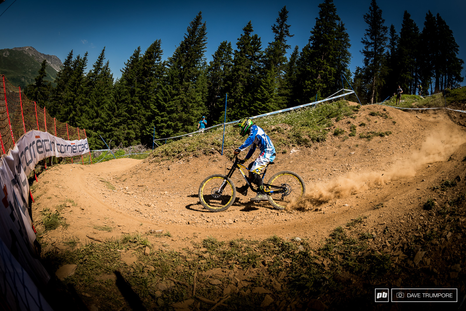 Sam Hill, foot out and a meter inside everyone else's line