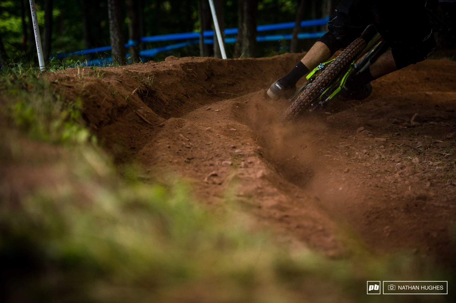 The Windham dust gets about another inch deeper every lap. Expect some mighty explosions with any small deviations from the line for finals...