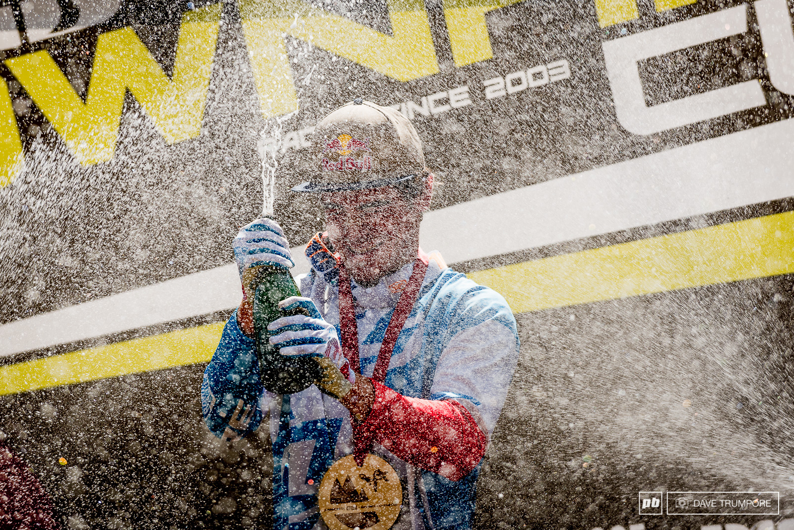 With scorching temps all week what better way to cool down than with an ice cold shower of champagne in Crankworx L2A.