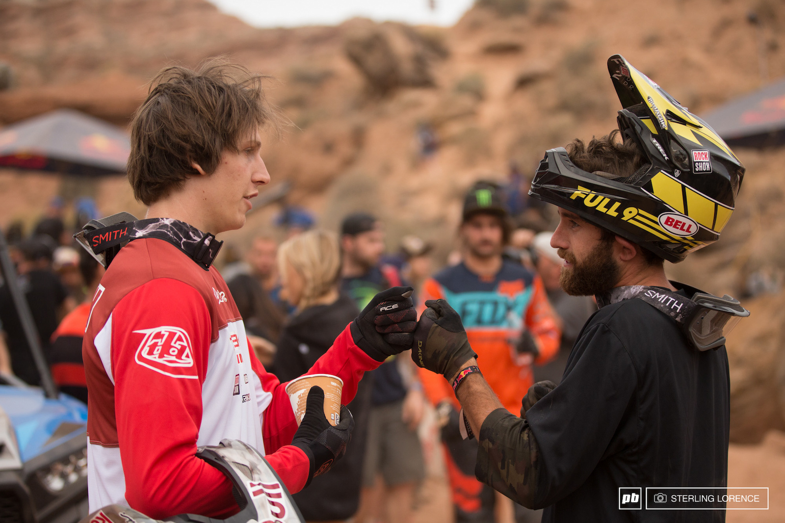 Semenuk and Rdog at RedBull Rampage 2015 Virgin Utah USA