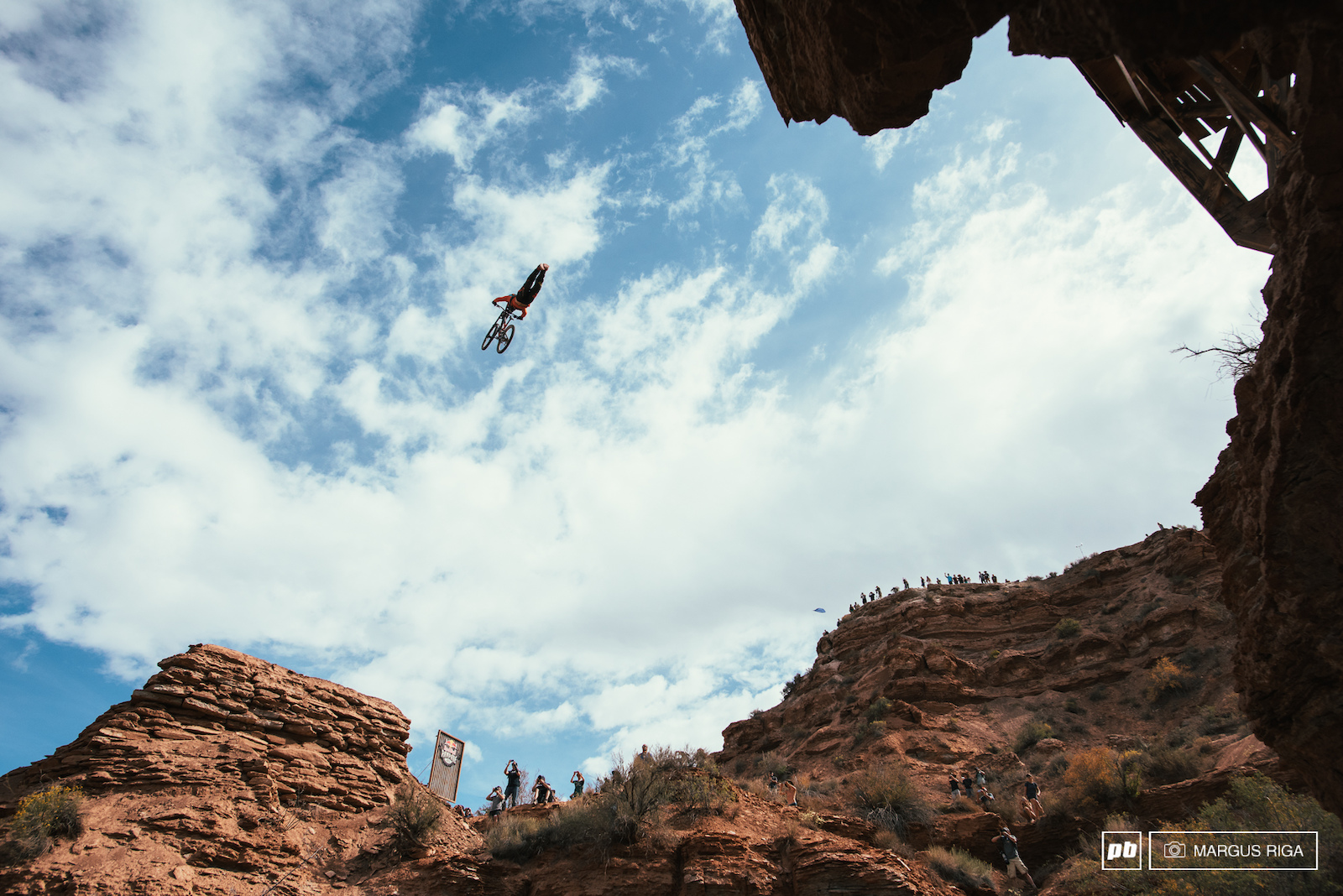 Sam Reynolds with the best trick of Rampage Superman over the canyon gap.