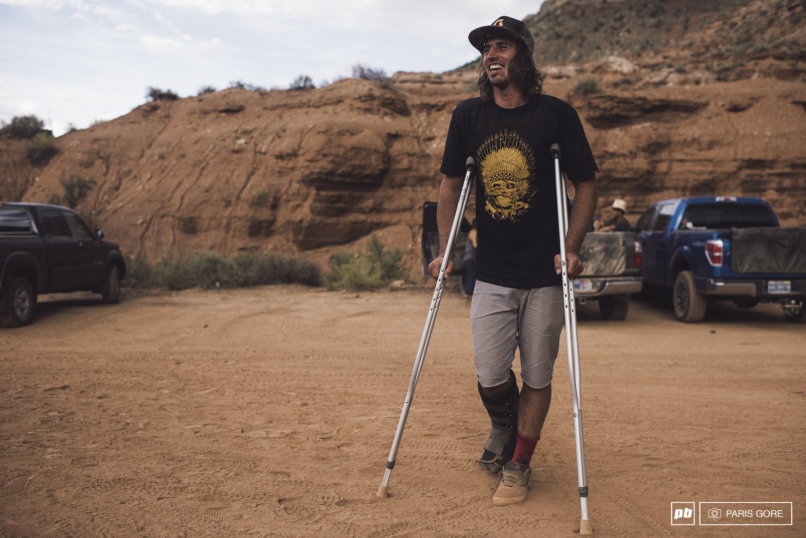 Nico Vink made his way back to finals with only a slight broken ankle after his massive crash yesterday in qualifications. He s in good spirits and will be back in action soon.