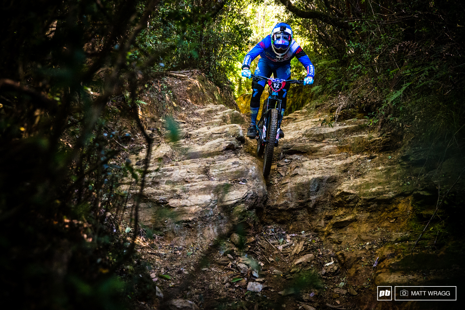 In practice Josh Carlson has been blazing through everything - he loves his motos and it seems that the flatout nature of much of the course here suits him well and he is carrying that confidence through the technical sections too.