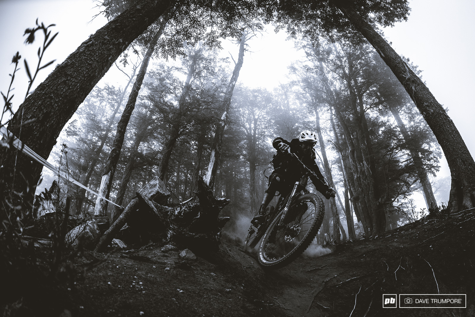 Martin Cepi Raffo is the organizer here in Bariloche and his background in DH racing shows not only in the layout of the stages but also in his aggression while riding them.