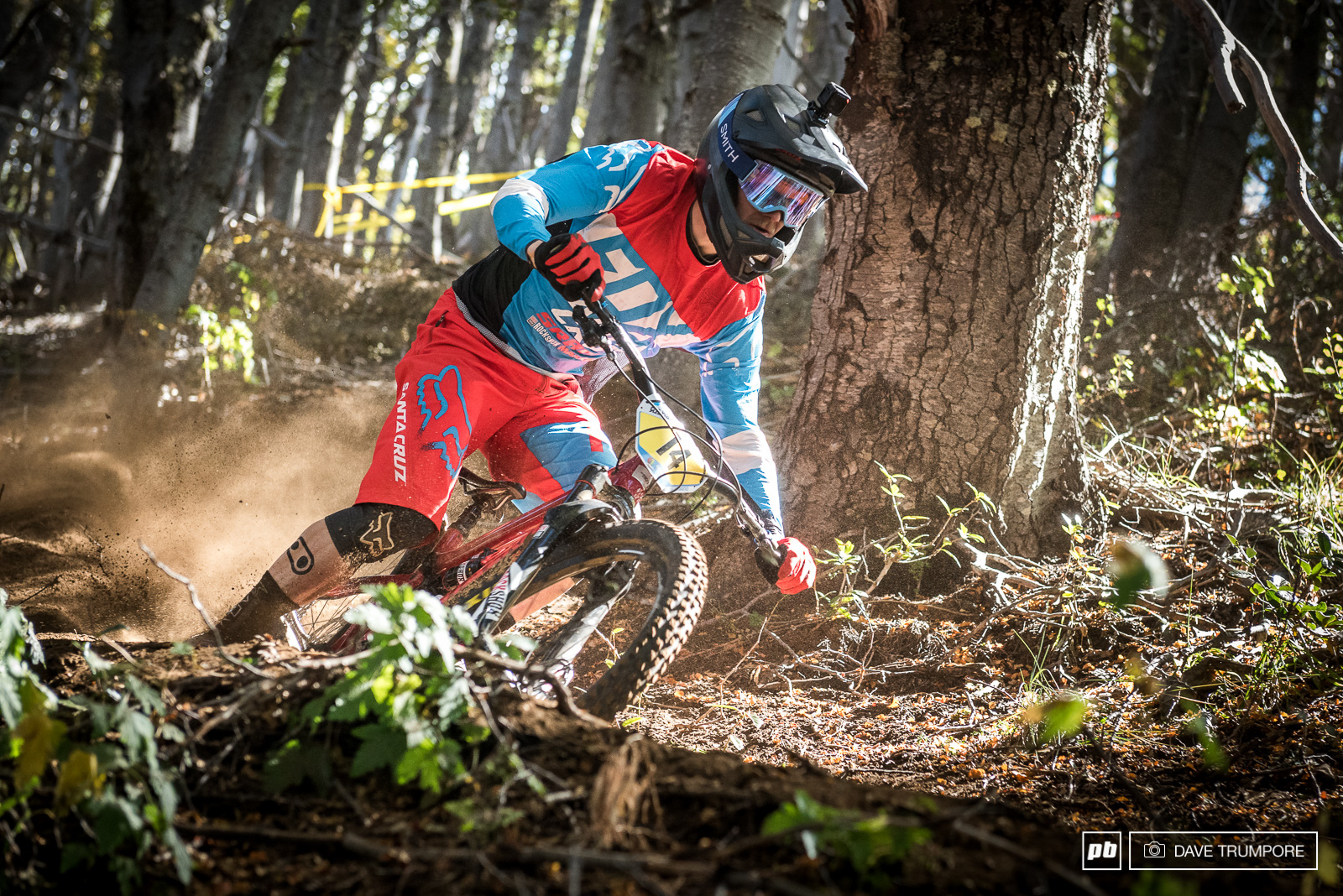 Mark Scott is loving the loose and drifty trails here in Bariloche.