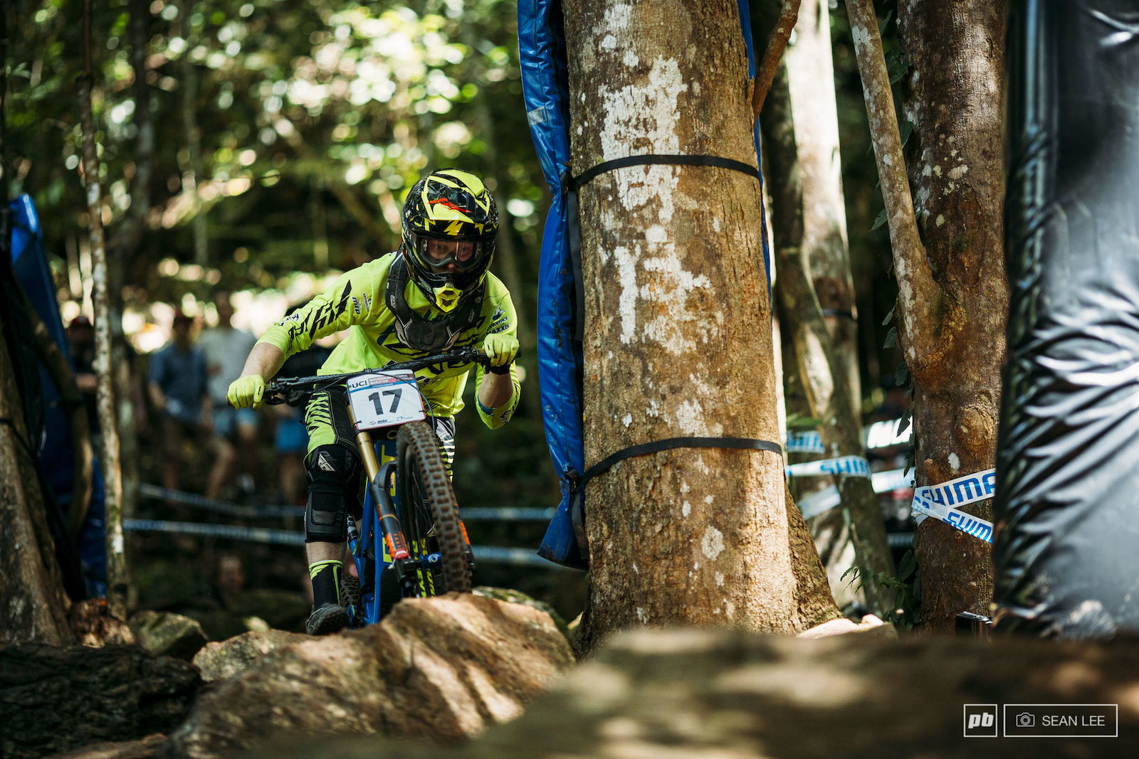 Bernard Kerr threads the needle through the rock garden to a top 10 qualifier.