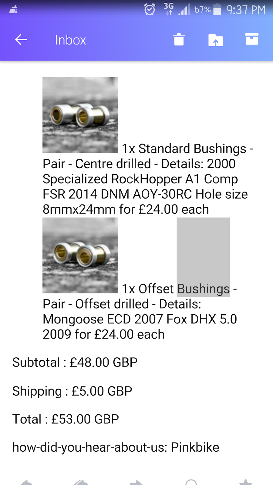 Just ordered These i actually changed my order to both being Offset Bushings .. anyone here got any positive feedback, cant wait to fit these in and try the change in 3/8 inch BB height and about a degree less on head angle