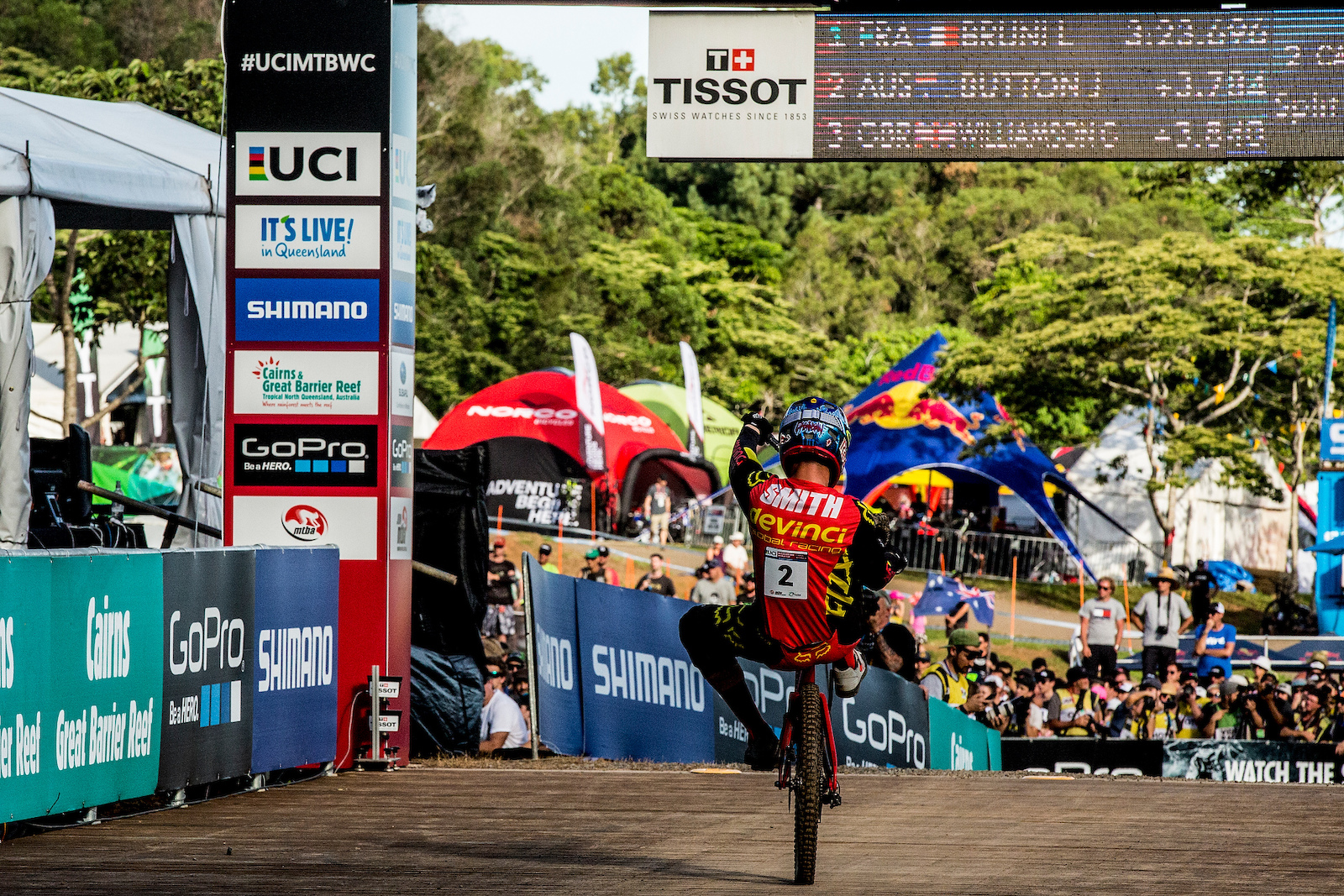  during the 2016 UCI MTB World Cup round two Cairns Australia. Photo Sven Martin
