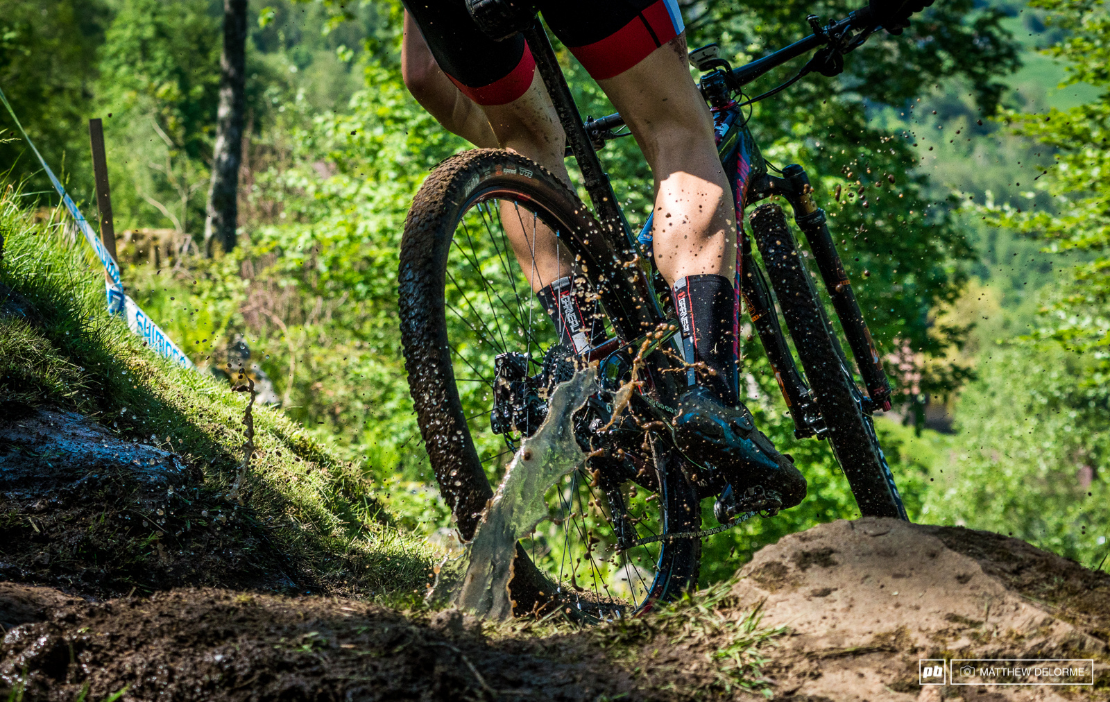 The track is mainly dry save for the few springs that percolate up and make small sections an absolute muddy mess.
