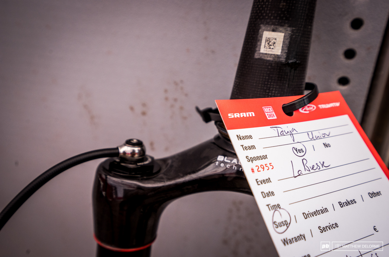 One of many forks heading through SRAM tech on Thursday.