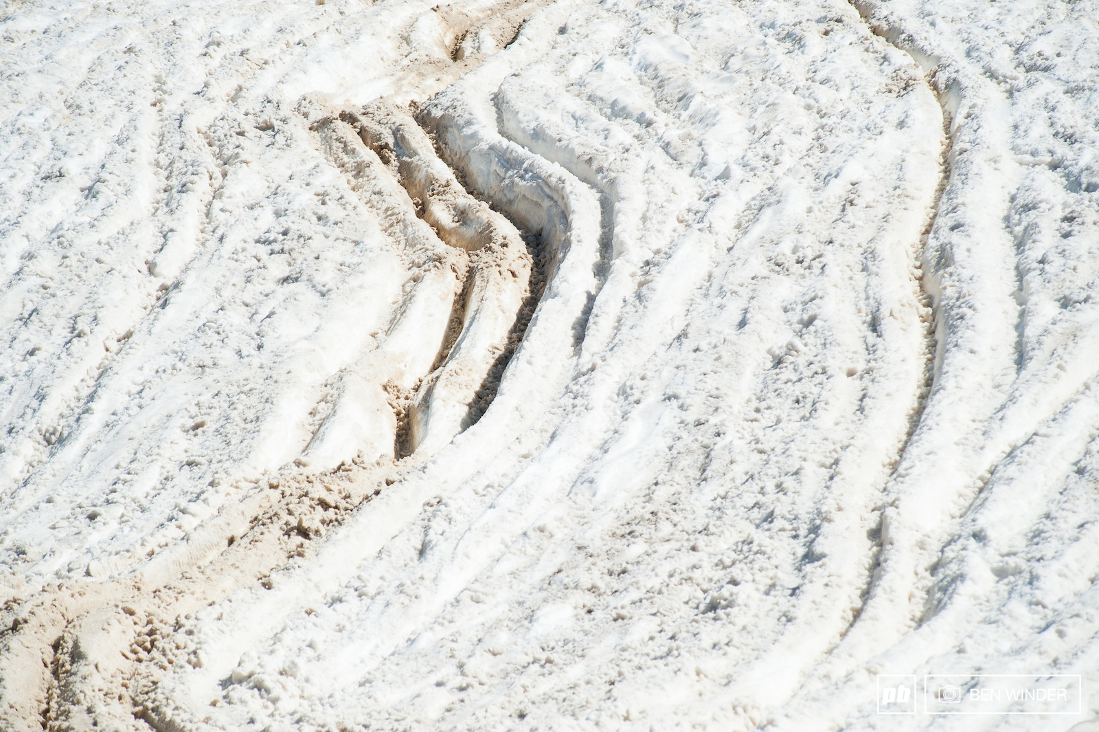 Deep ice ruts.