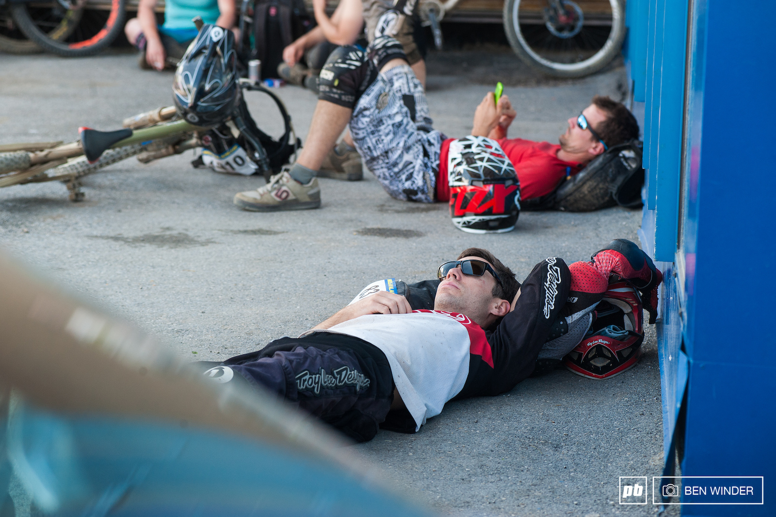 And relax before the big race.