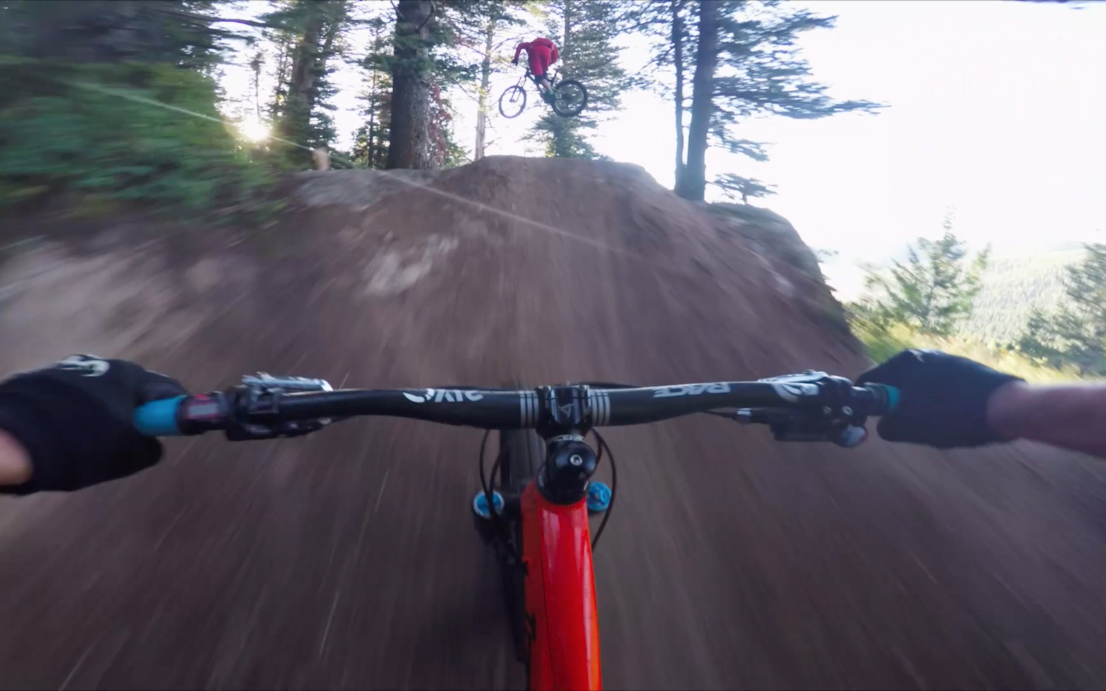 Screen grab from an early morning lap on Teton Pass, Wyoming.  I would categorize this as highly "enduro"...