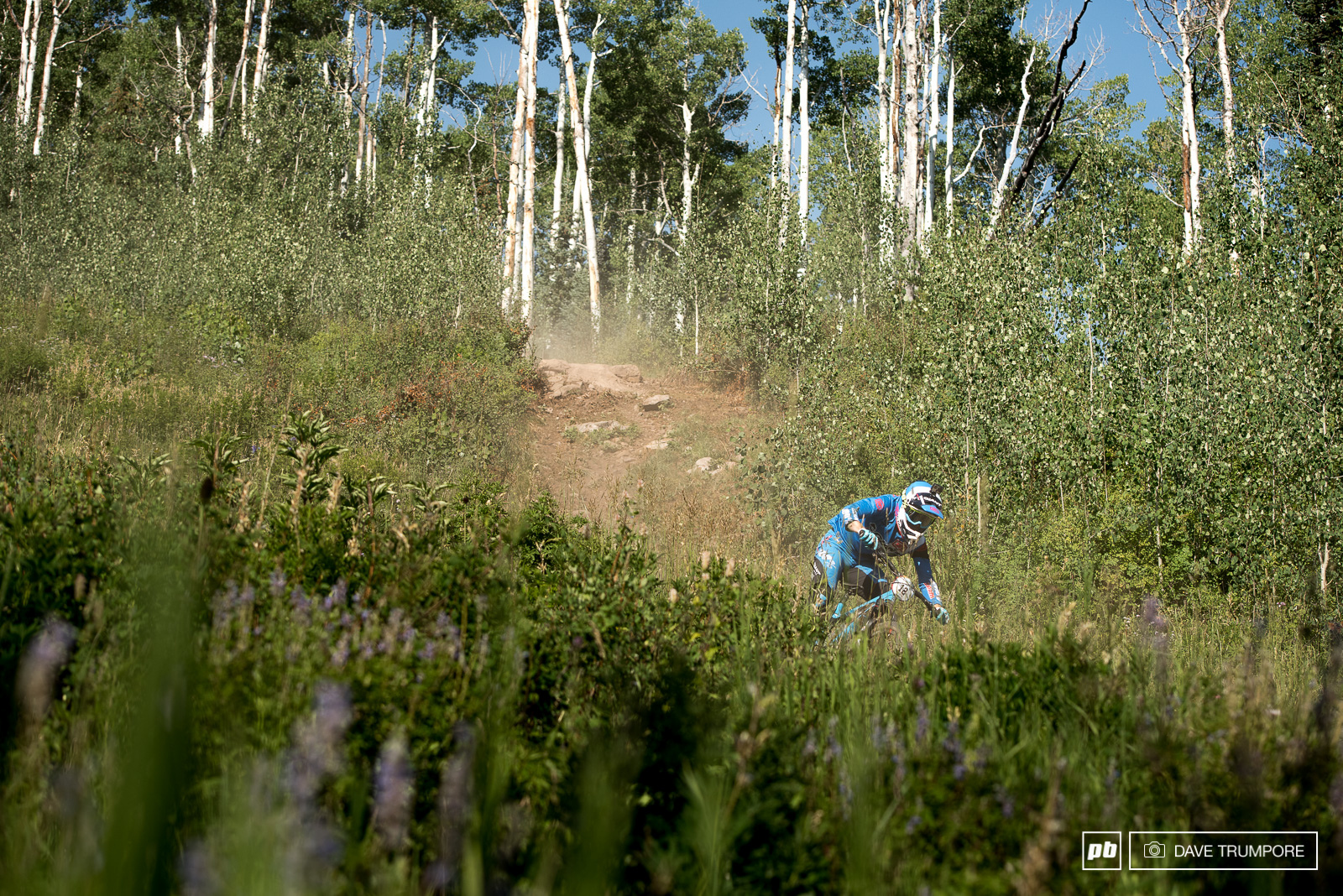 Josh Carlson comes from a moto background so the super high speed open sections play right into his strengths.