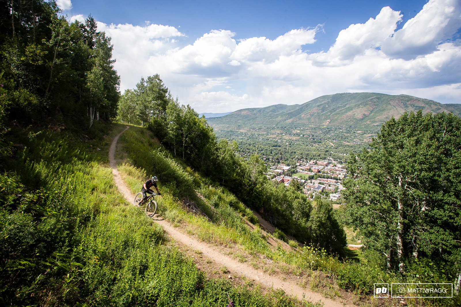Graves speeds down towards the town of Aspen below he enjoys racing in Colorado so he will almost certainly be in the mix come Sunday evening.