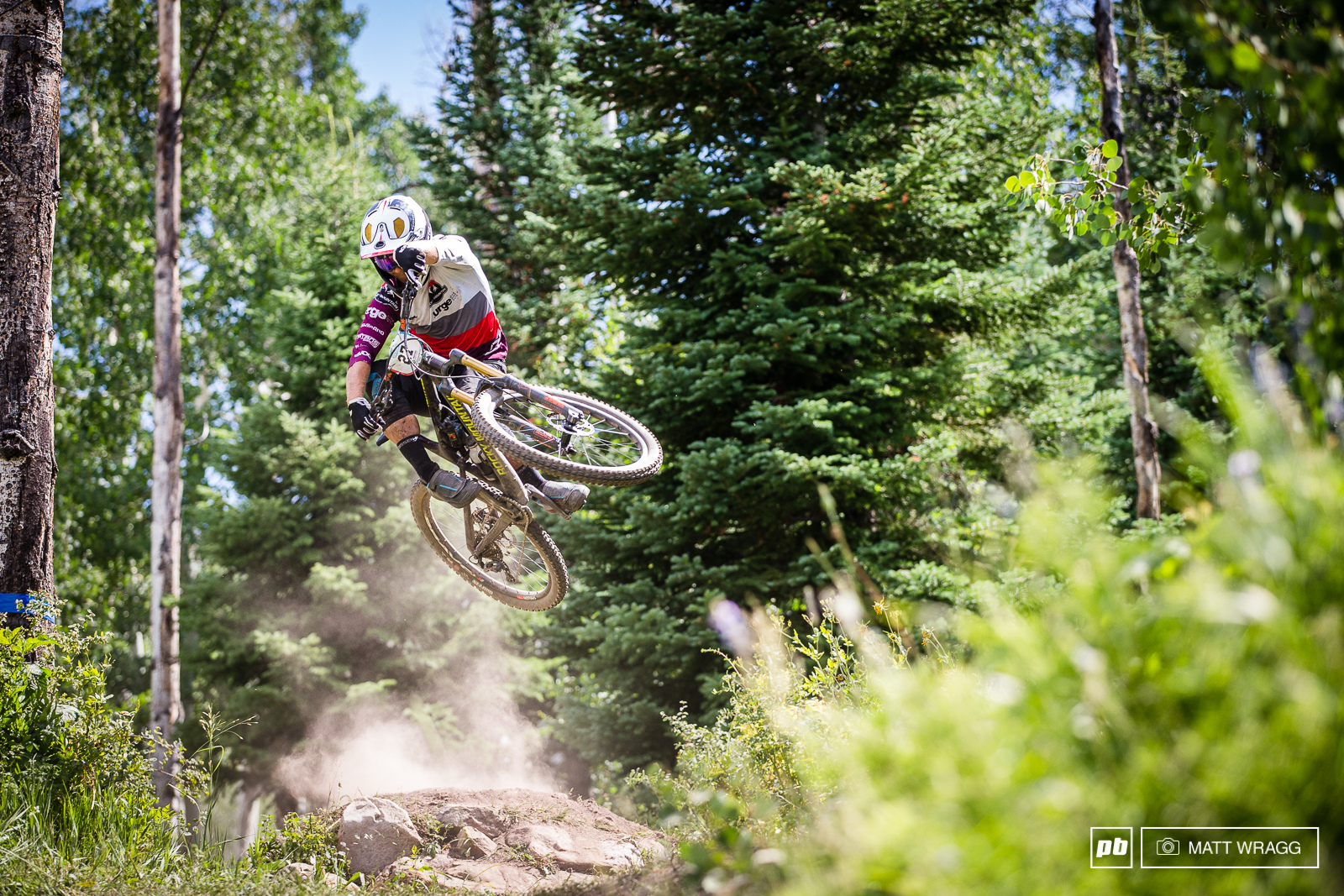 Remi Gauvin making easy work of the fly-off at the end of stage six
