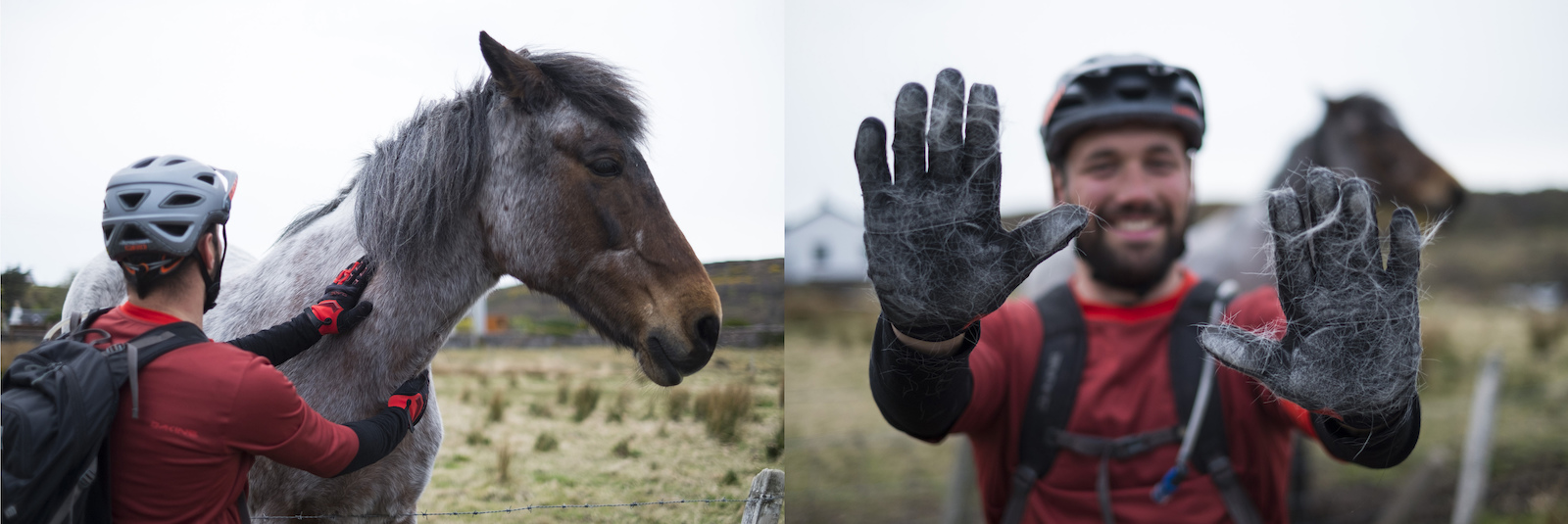 Matt Hunter and Thomas Vanderham in the northern highlands of Scotland