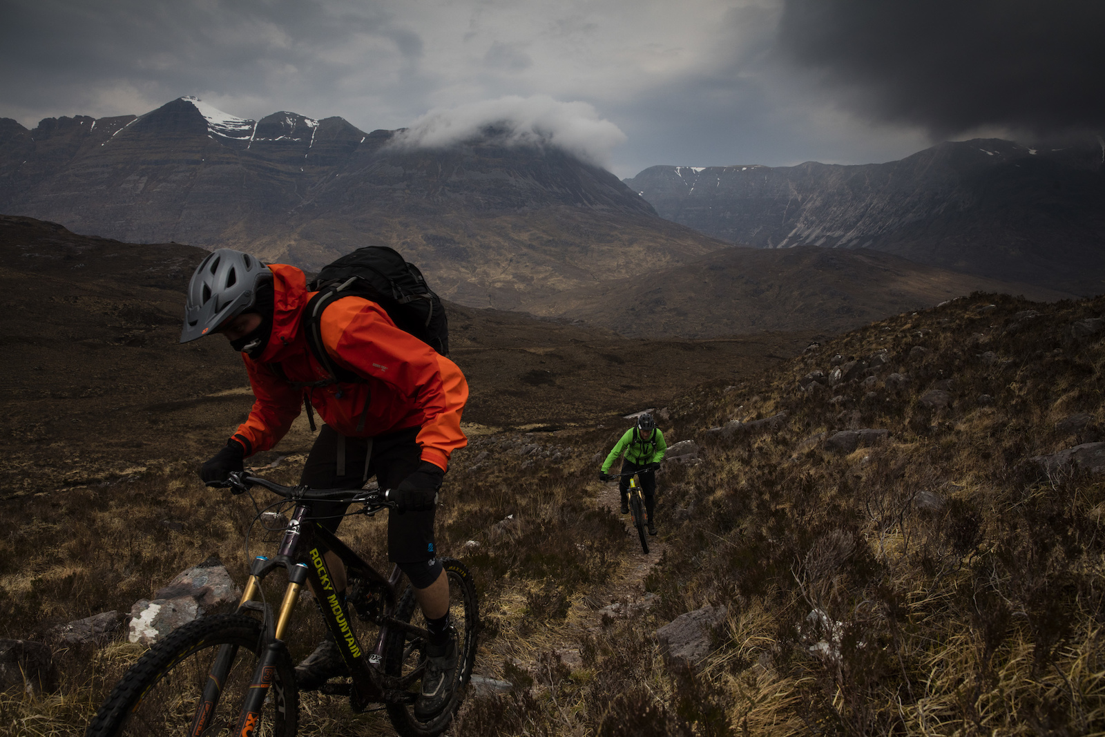 Matt Hunter and Thomas Vanderham in the northern highlands of Scotland