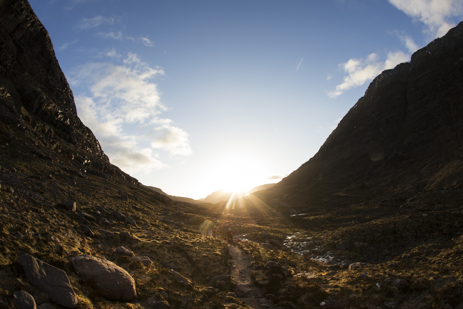 Matt Hunter and Thomas Vanderham in the northern highlands of Scotland