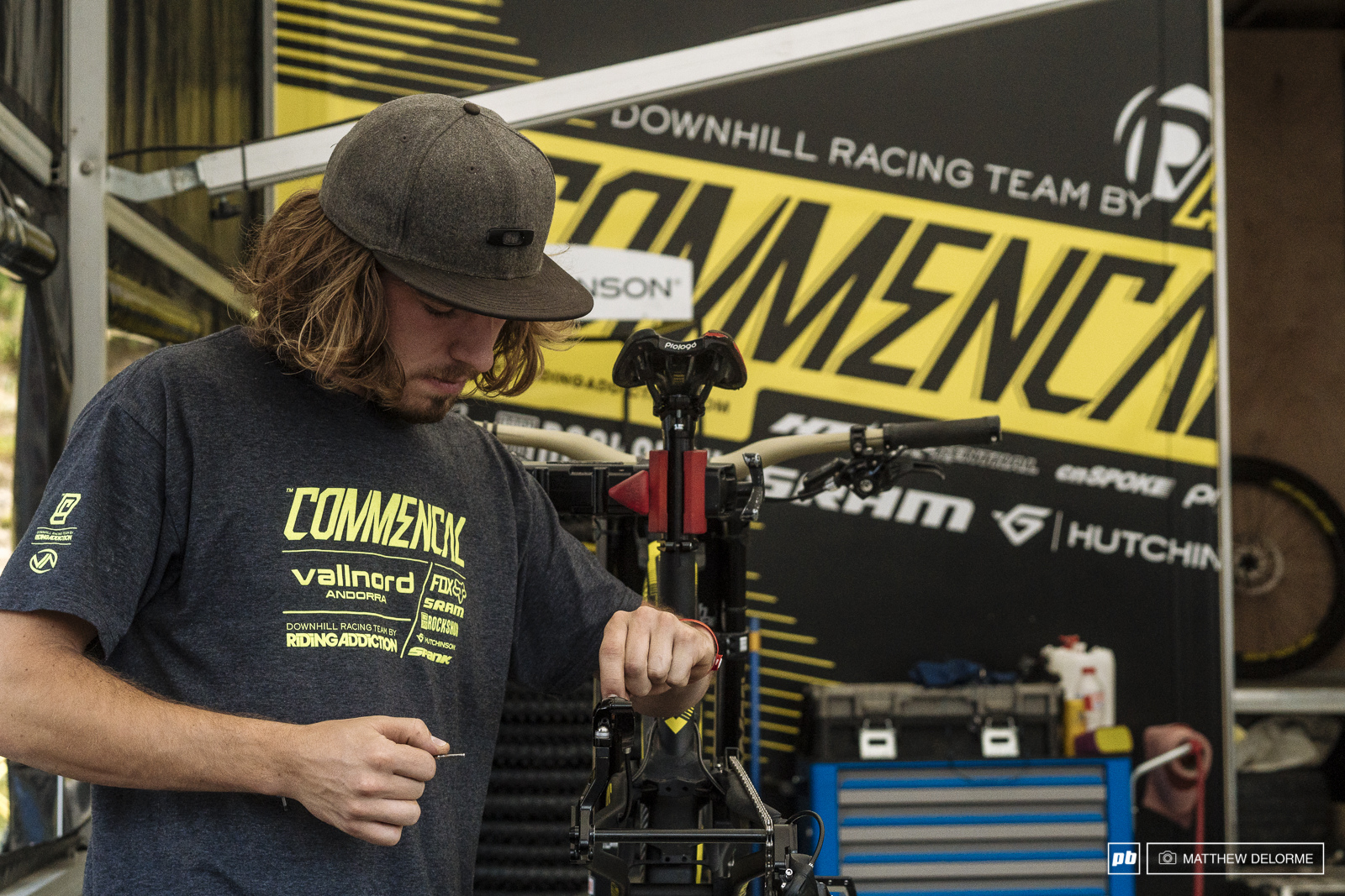Commencal rigs getting a little love post race.