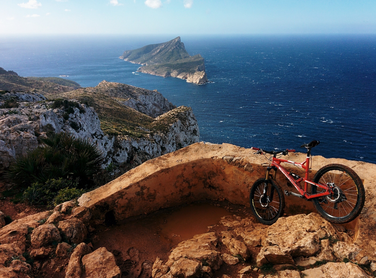 La Trapa viewpoint overlooking Sa Dragonera island, Andratx area, Mallorca, Islas Baleares, Spain