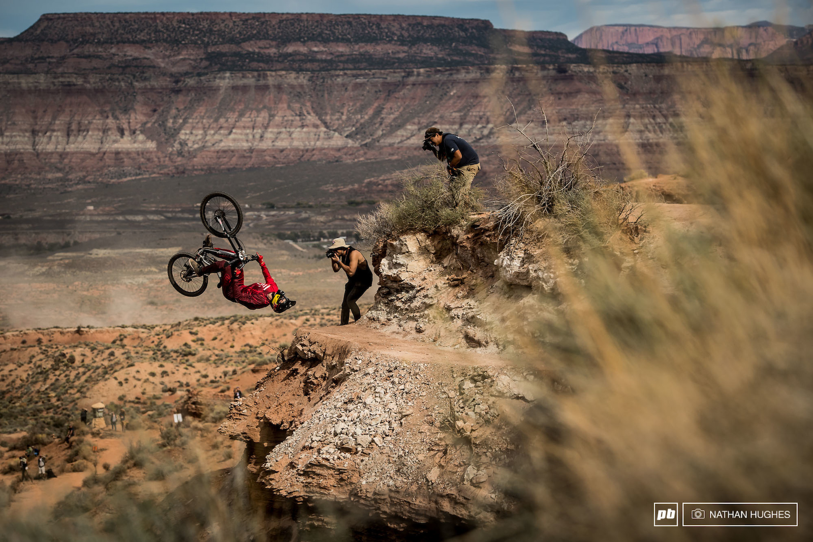 Flat drop flips for the win...  Brandon Semenuk continues to show the world the true potential of mountainbiking.