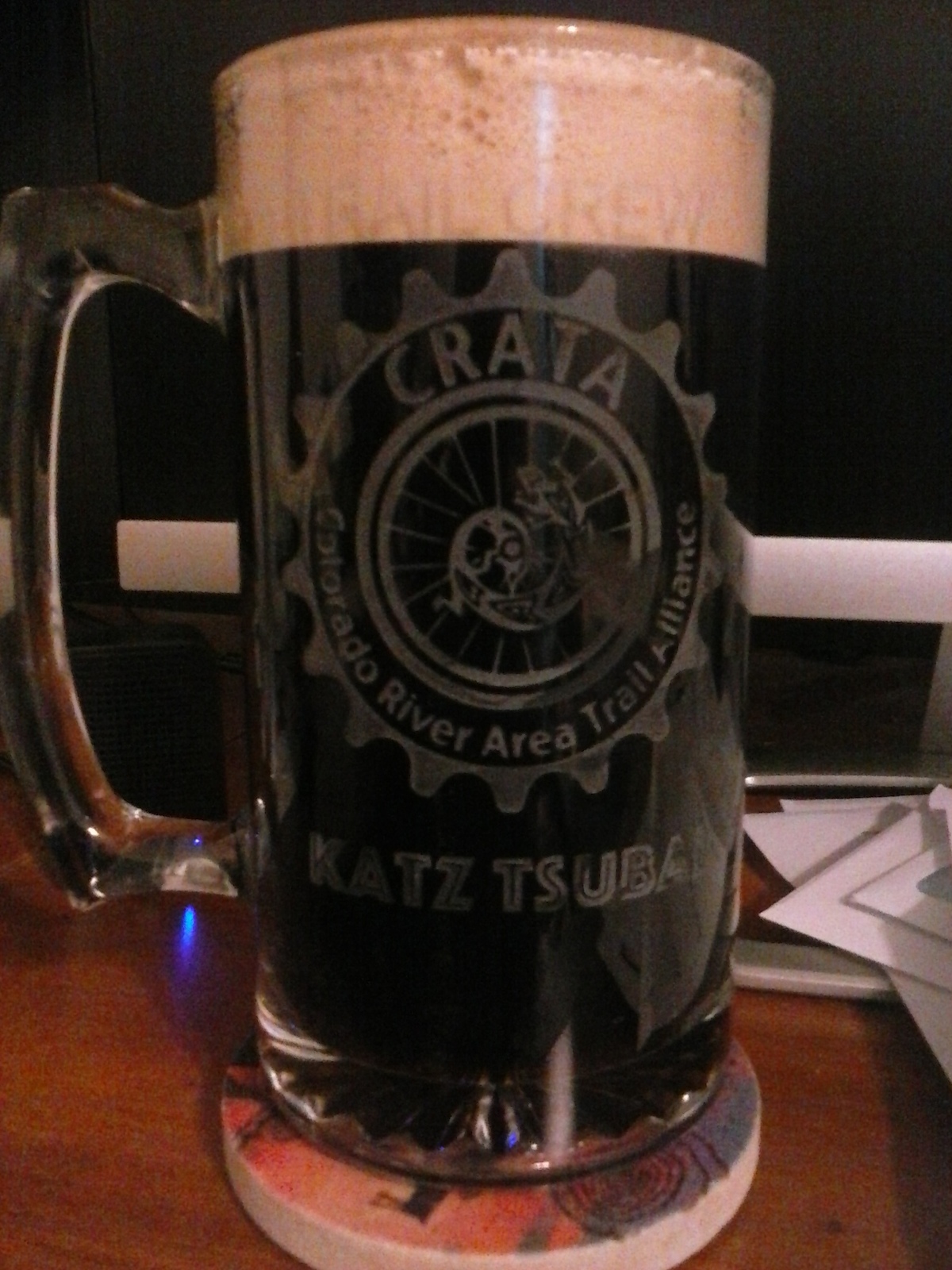 My personalized mug.  Thanks Scott and Denise.  Cheers, Ed, Joe, and Allen!