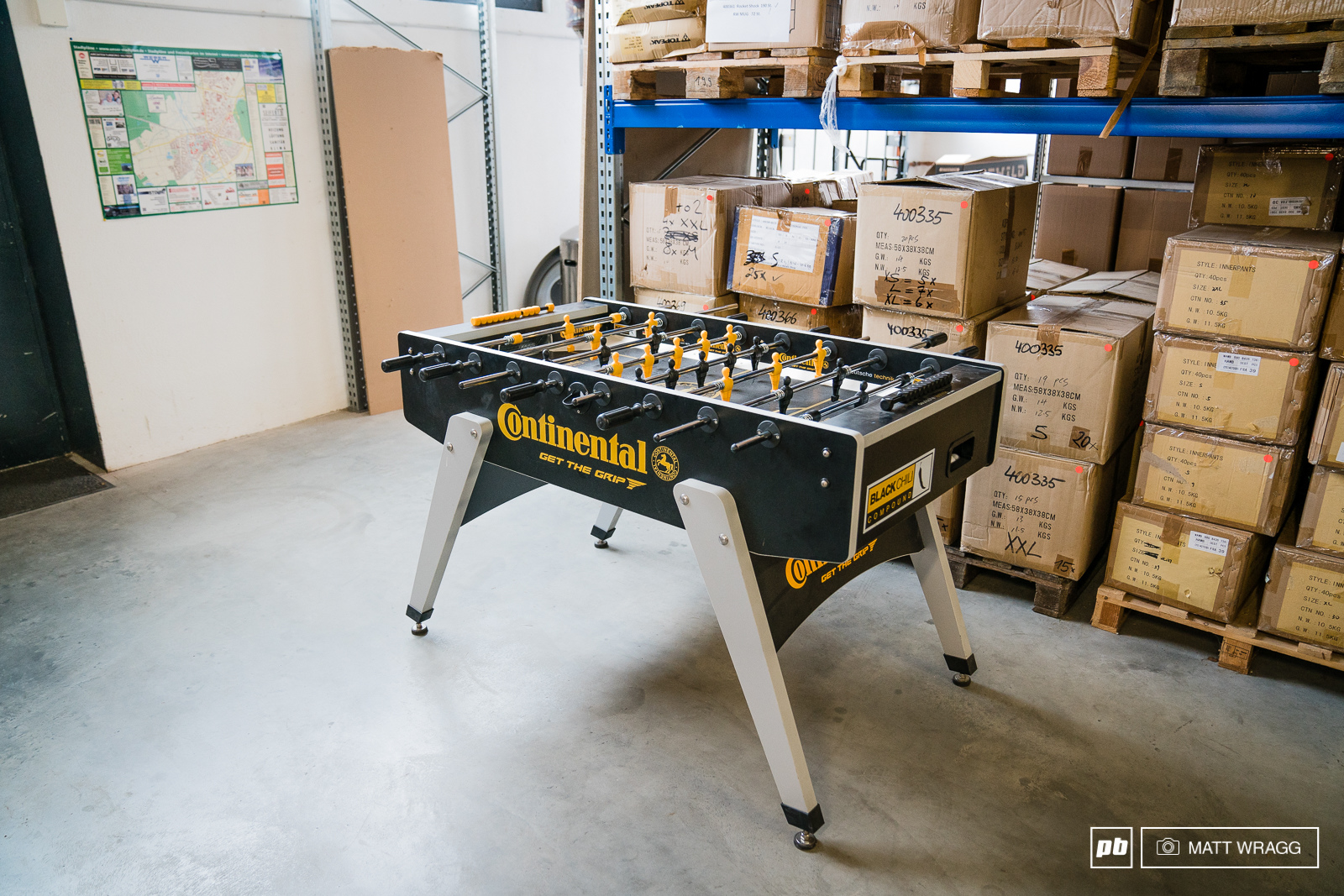 What German bike company would be complete without a Continental fussball table 