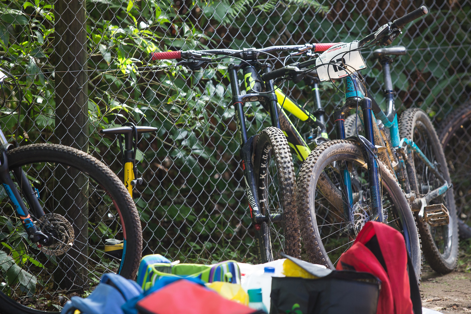 Bikes all over at the Professionals Rotorua National Schools MTB Championships Presented by Altherm Window Systems. Credit: Fraser Britton / Crankworx