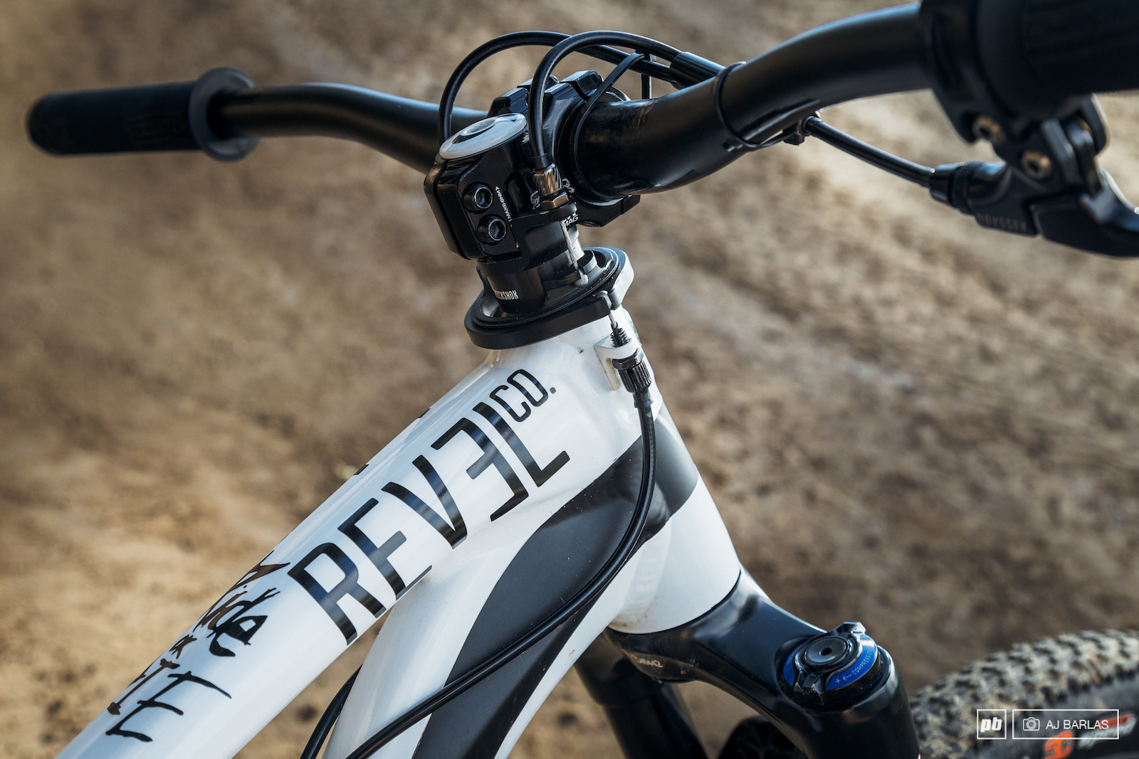 Brandon Semenuk's Trek Ticket S slopestyle bike - Brandon was one of, if not the first name rider, to begin running gyro's on his mtb. Now a number of slope riders are running them.