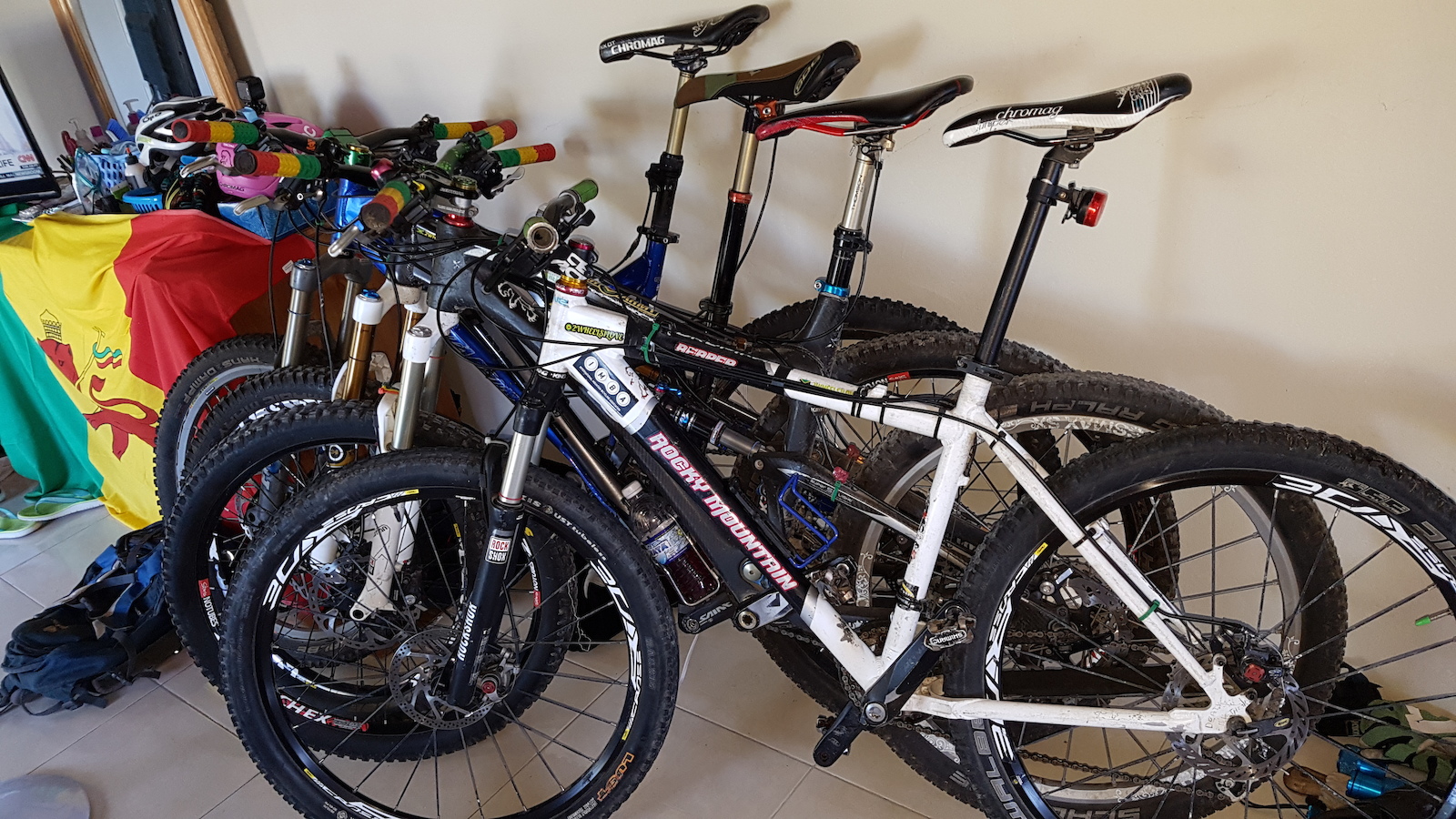 Zion Mountain Bike ever growing rental stock:
Mojo, Nomad, Bandit and a Reaper.