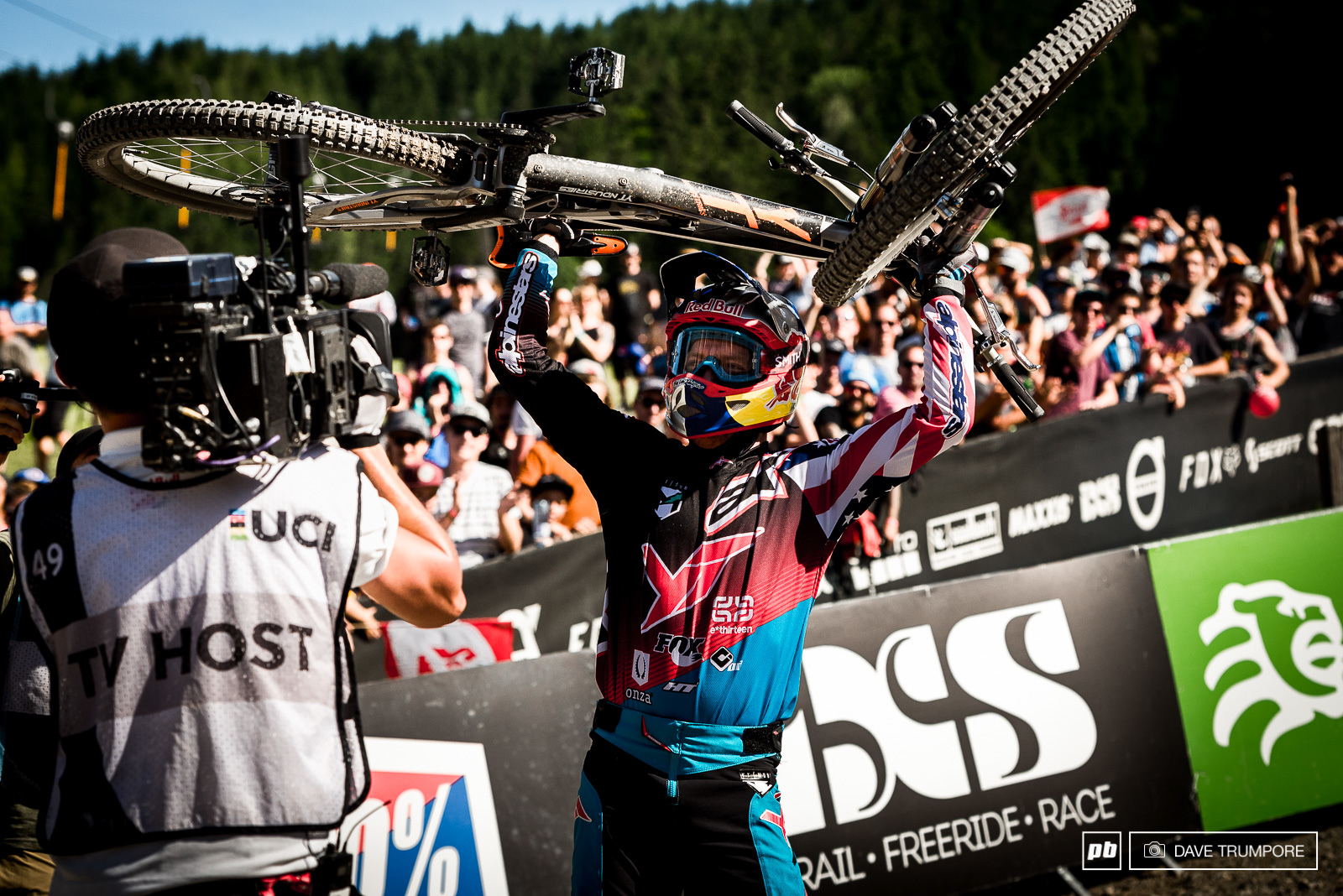 Today s winner Aaron Gwin makes it three in a row at Leogang.