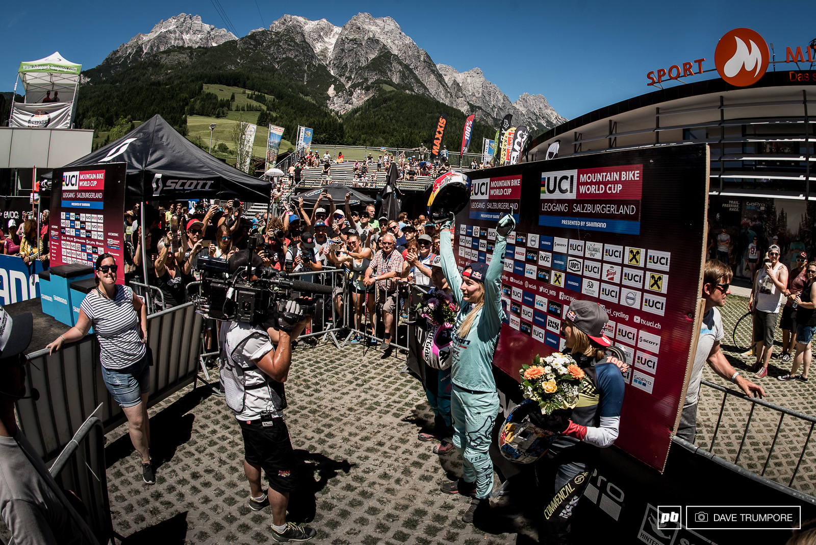 What a day for Tahnee Tracey and Pom Pon in Leogang.