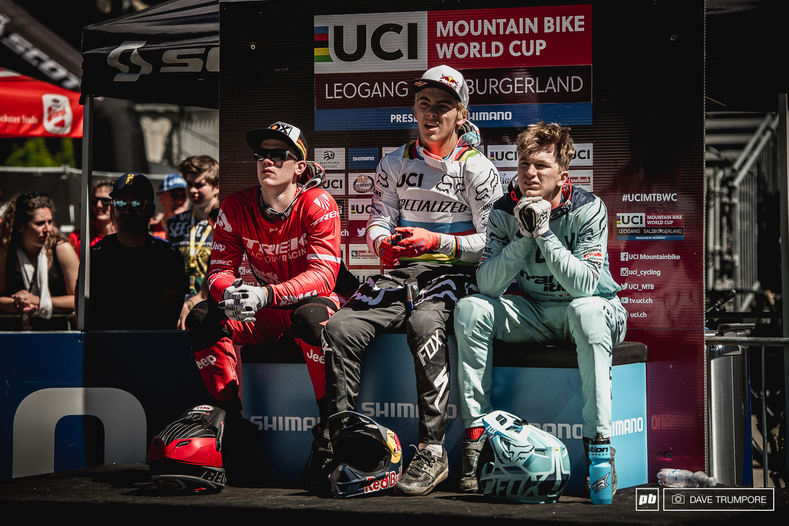 Kade Edwards Finn Iles and Kaos Seagrave sweat it out on the hot seat during Matt Walker s run. Unfortunately for Kaos it would be a run faster enough to bump him from the podium.