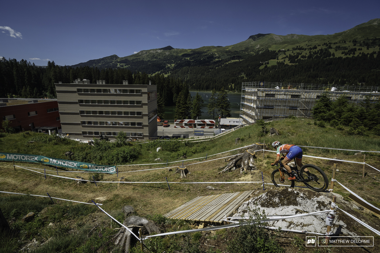 Eva Lechner takes to the rock spine like a duck to water.