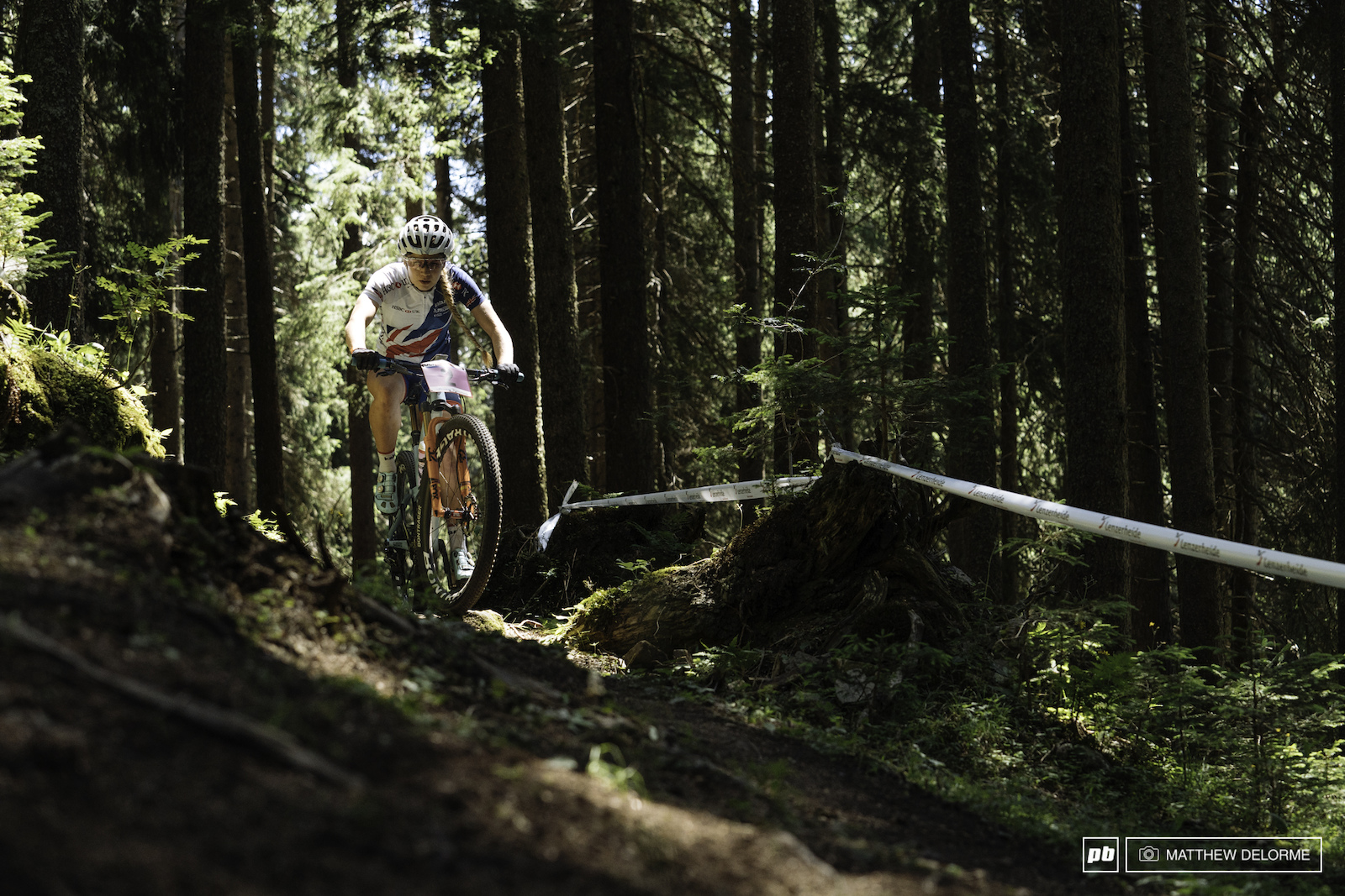 Evie Richards will be looking to take it to the front of the pack this weekend.
