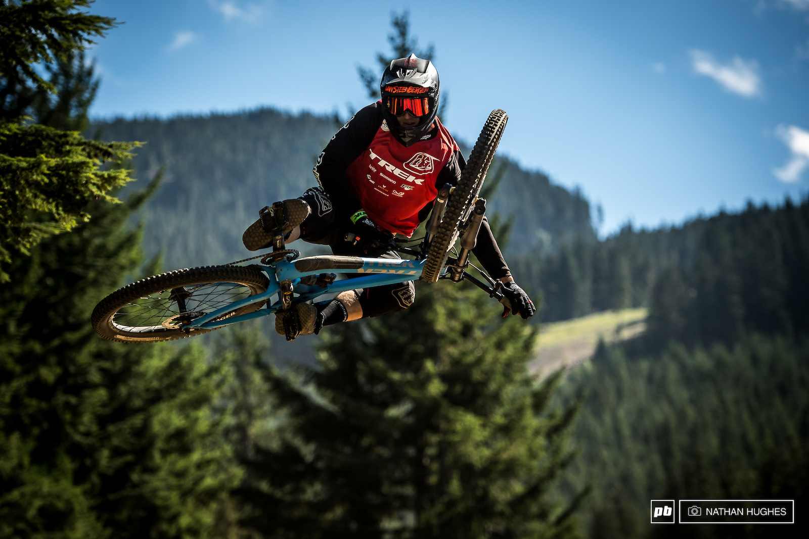 Always a struggle for Tom Van Steenbergen not to go inverted when airborn...