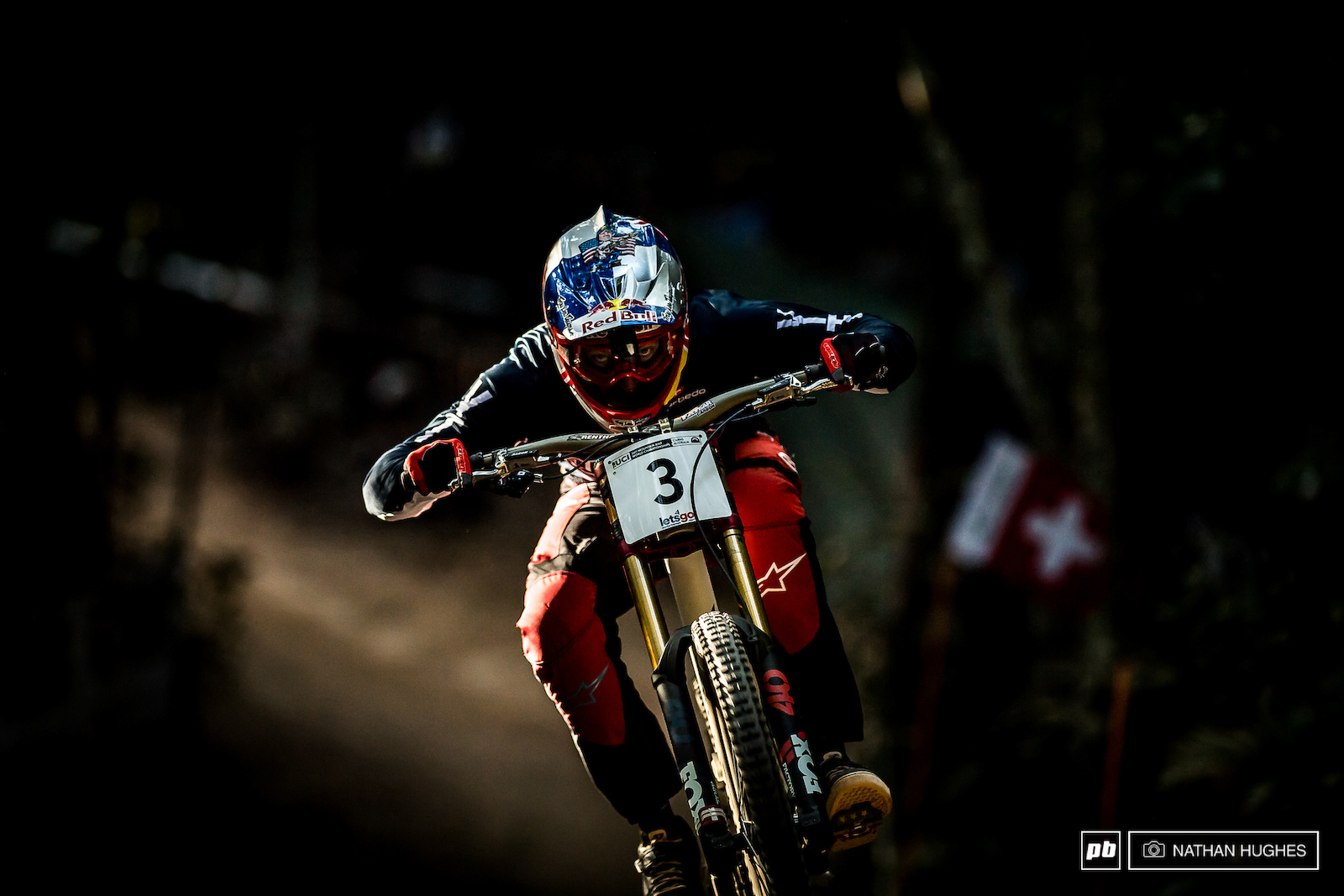 Aaron Gwin has the potential to win on any track in any conditions and these were perhaps the most akin to his native California. On the day 3rd would have to do and he would certainly take it his best ever World Champs performance.