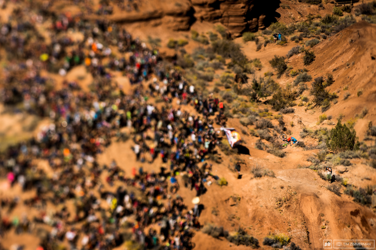 Even with the crowd pulling for you it s up to you alone to ride your line. Darren Berrecloth is no stranger to the complete focus required at Rampage.