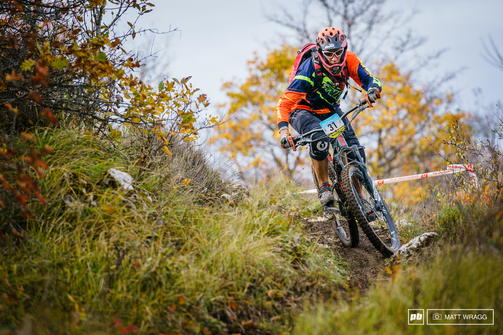 The top of stage three had a couple of tricky corners that punished riders who tried too hard through them.